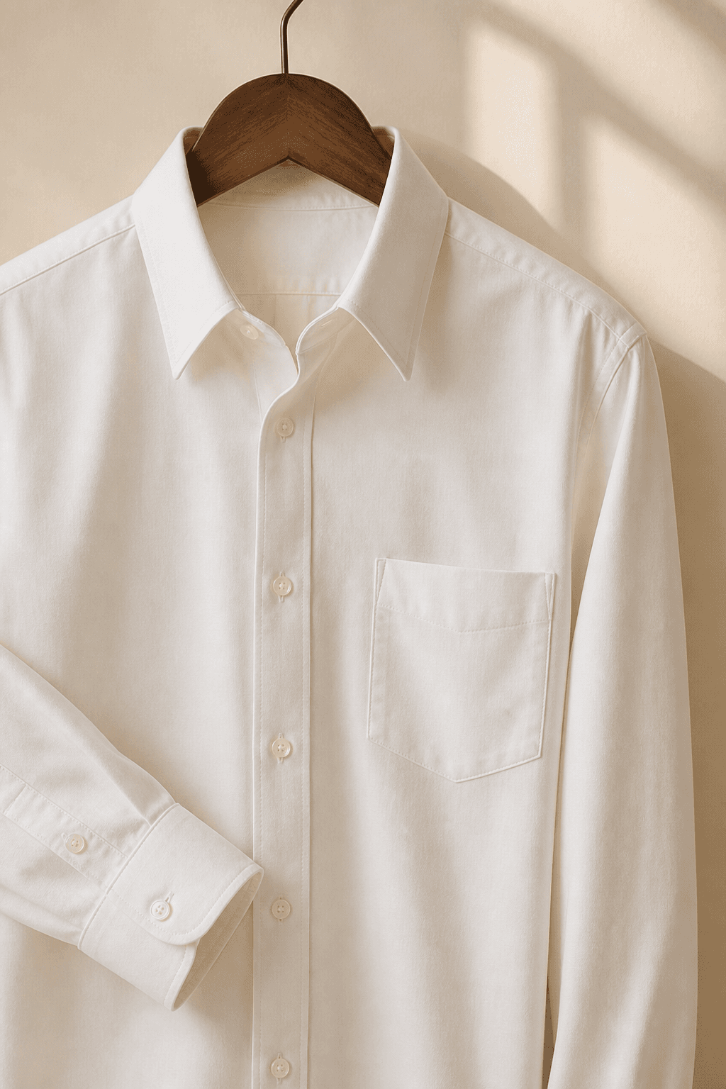 Classic oxford shirt in soft white